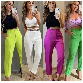 Calça Duas botoes Feminina Alfaiataria8011