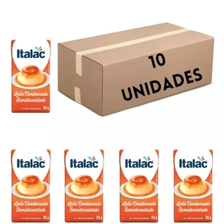 Leite condensado kit 10 unidades italac de 395g
