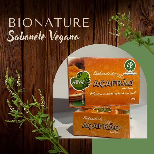 Sabonete Vegano de Açafrão 12 unidades - Bionature