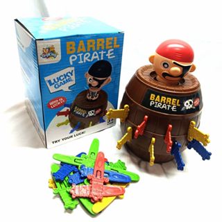 Jogos de tabuleiro infantil Barril Pula Pirata ZFT134 Kit Jogo