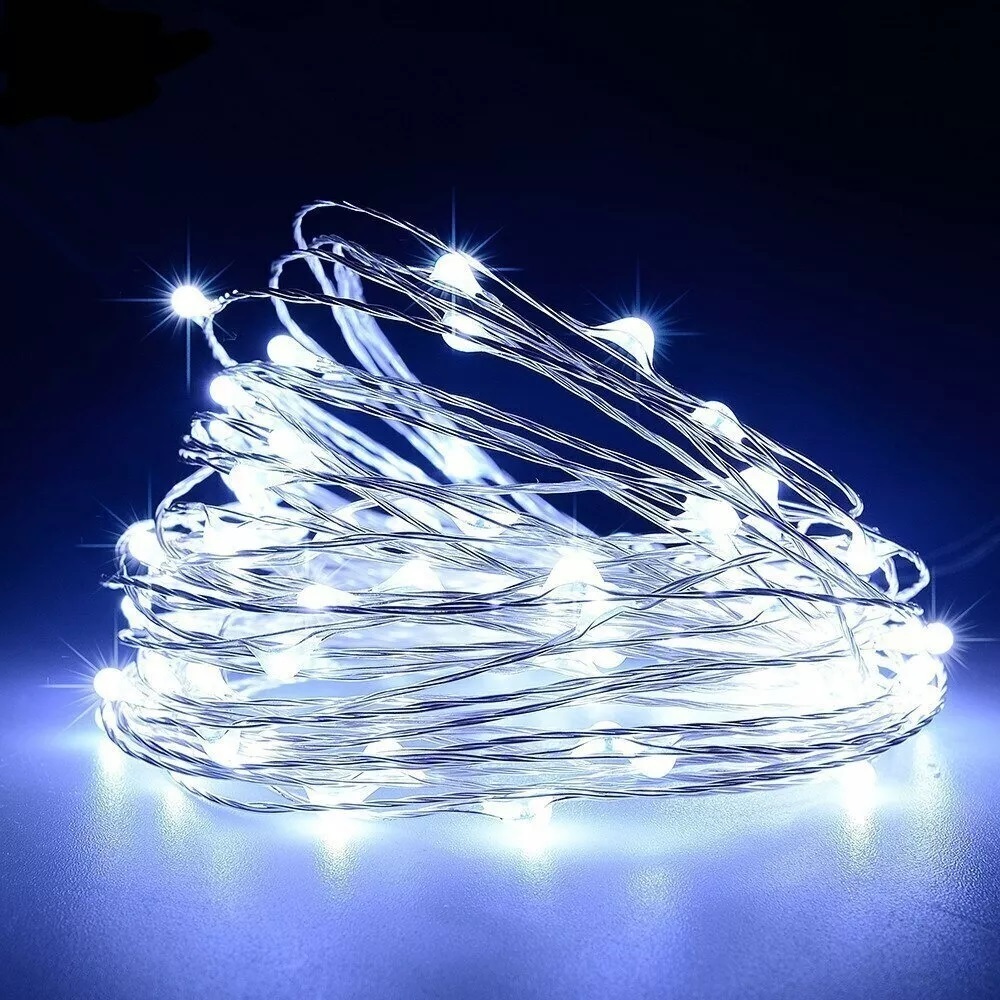 Fio De Fada Cordão De Led 5m 50 Led's Função Pilha