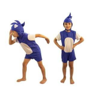 Cosplay Fantasia Sonic Infantil 1 A 10 Anos Exclusivo