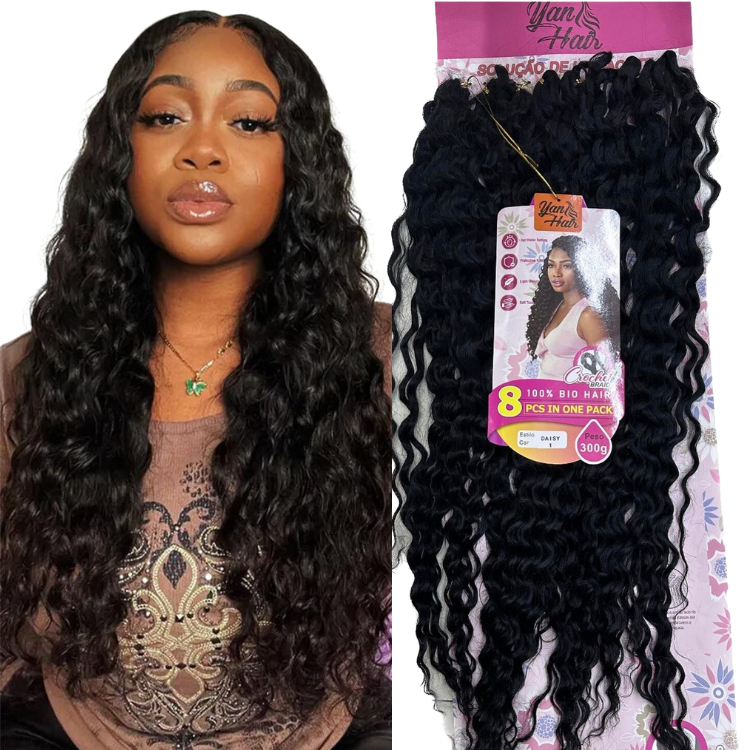 Cabelo Cacheado Morna Para Crochet Braids 300gr T1B/27