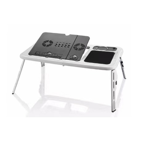 Mesa para Notebook Suporte portátil Dobrável 2 Coolers Sensor Touch Mouse mesa notebook cama LD-09
