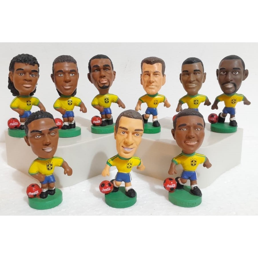 Bonecos em Miniatura dos Jogadores da Copa do Mundo de 1998 - Coleção Coca-Cola