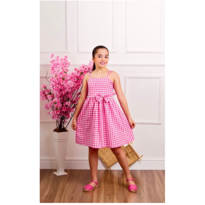 Vestido Inspiração Barbie Rosa