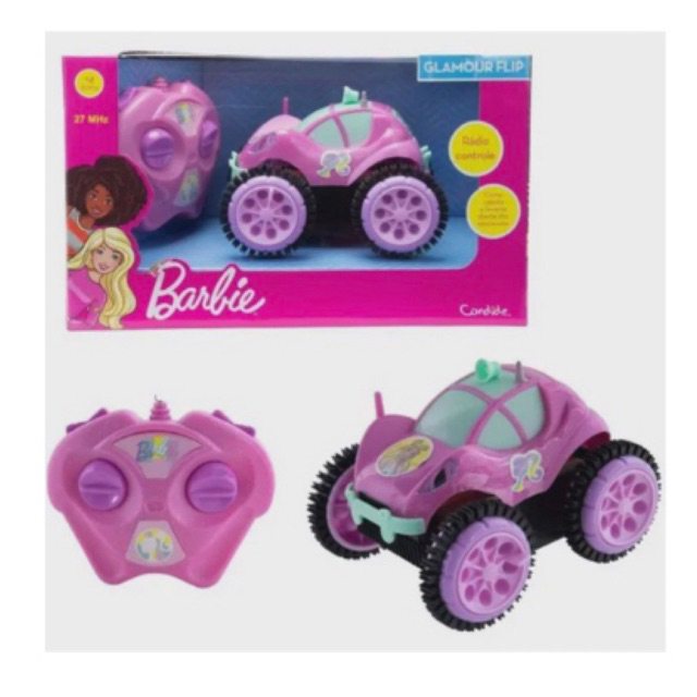 Carro da Barbie Veículo Elétrico Roxo Dois lugares Pluge Teto