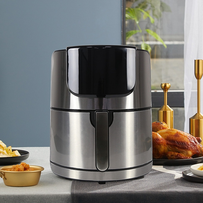 Fritadeira Elétrica Air Fryer 5L 1400w com Pausa Automática Antiaderente 110v~220v Idali Life