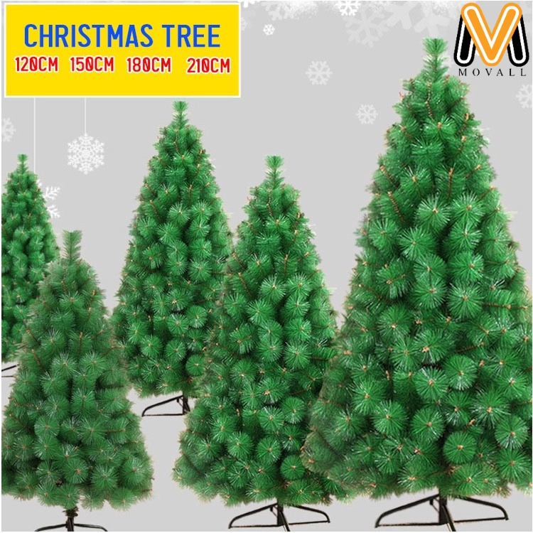 Arvore de natal 1,80 M 388 Galhos Com Fixa de luz de LED（10m） *1 e Tiras de  Imitação de Lã（5,4m） *2 Árvore de Natal Verde