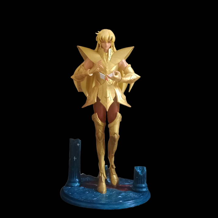 Cavaleiros do Zodíaco 32cm Figure Do Shaka De Virgem Em Impressão 3D