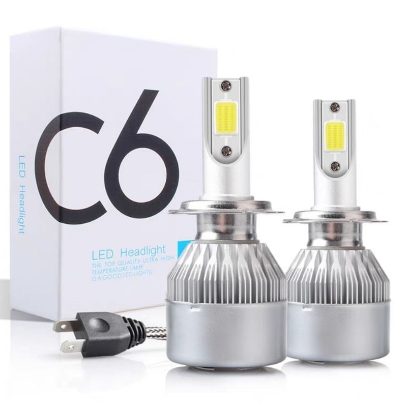 Par de Lâmpadas Super Led 6000K H1 H3 H7 H11 HB3 12V a 24V