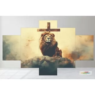 Quadro Leão De juda Decoração Sala Quarto Cozinha