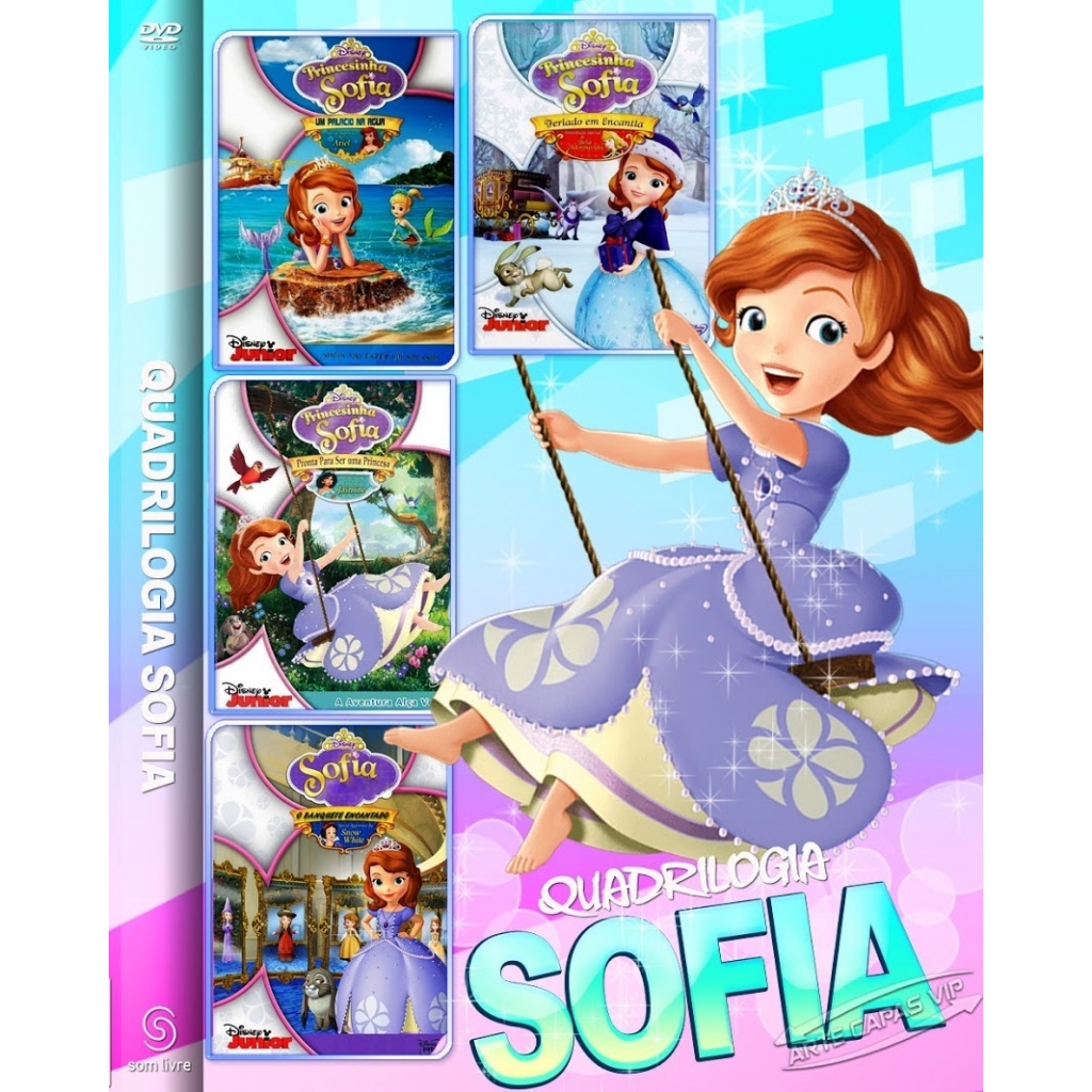 Coleção Desenho Infantil A Princesinha Sofia 4 Em 1 DVD | Shopee Brasil