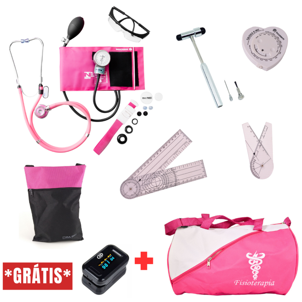 Kit para Fisioterapia Acadêmico Completo com Martelo Buck