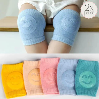 Kit 2 Pares - Joelheira Bebe Engatinhar Infantil - Proteção para joelhos Crianças Meias