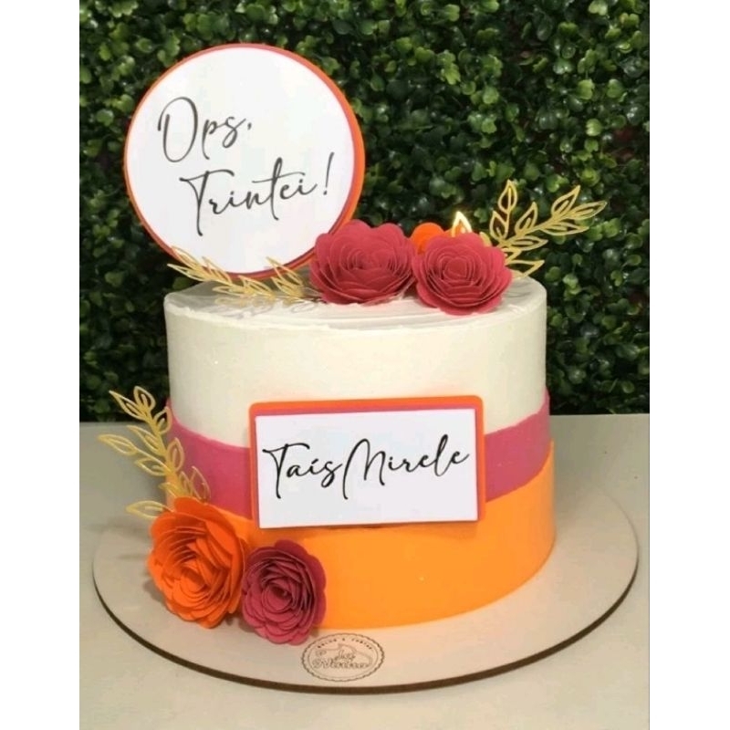 bolo de aniversario de flor em Promoção na Shopee Brasil 2023