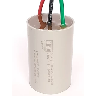 Capacitor Ventilador Parede e Teto PPM 5+3,5uF Duplo - 250V