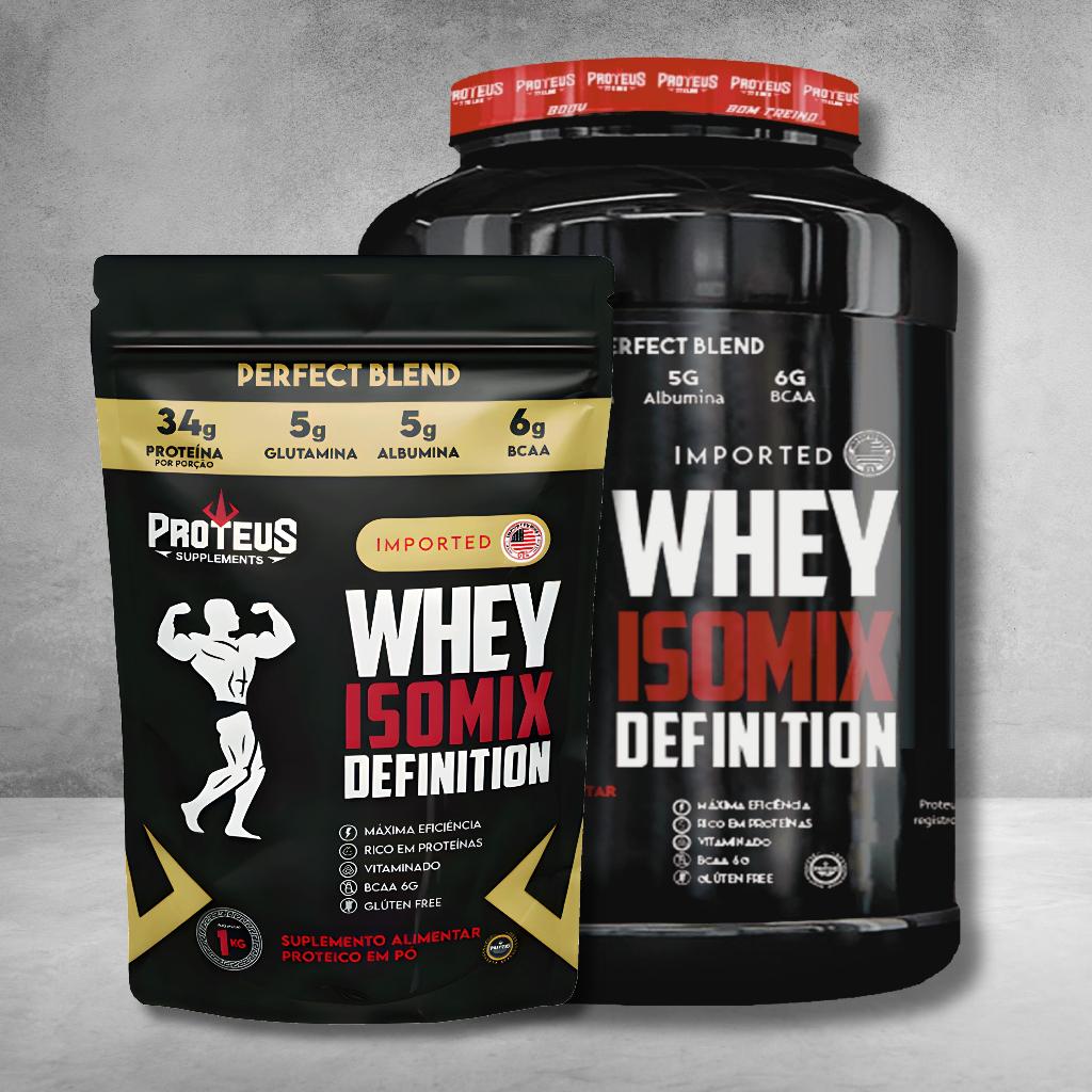 Combo 2kg – Whey Protein IsoMix Definition 34gr 1kg + Refil 1kg