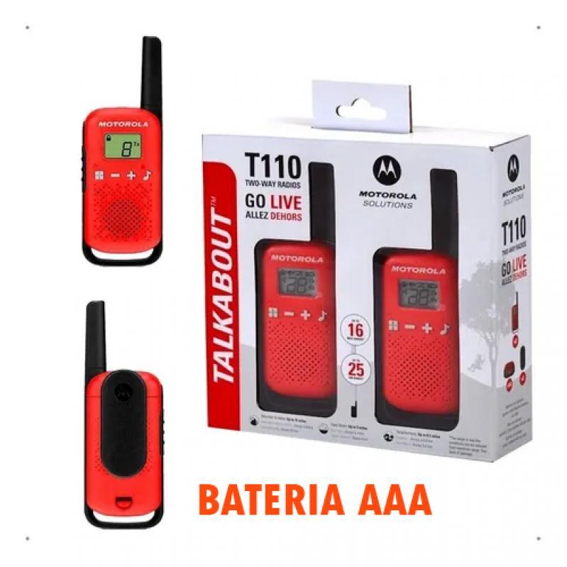 Radio Walkie Talkie Motorola T110 25Km (Par)