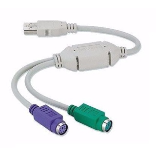 CABO ADAPTADOR USB P/ 2 PS2