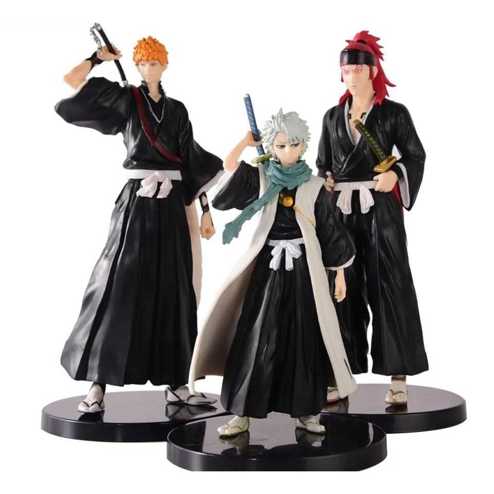 Action figures bonecos anime Bleach - Ichigo Rukia Renji Urahara Ulquiorra Hitsugaya