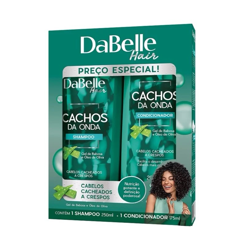 Kit DaBelle Hair Intense Cachos da Onda Shampoo 250ml + Condicionador ...