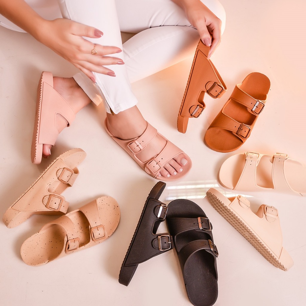 Sandalia Chinelo papete rasteira feminina Injetada