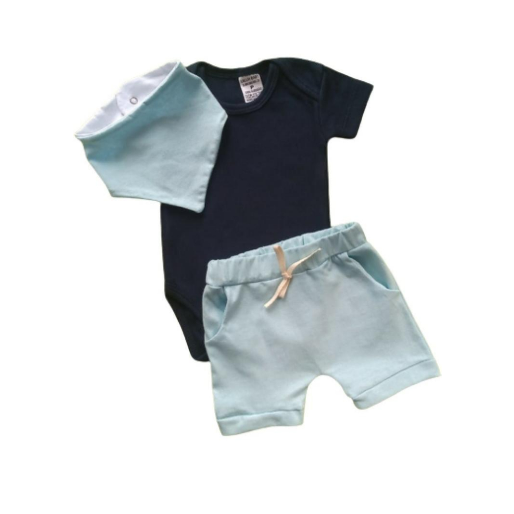 Roupa Para Bebe Menino Conjunto Trio