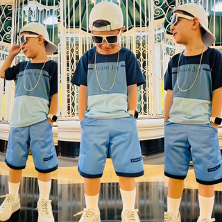 Conjunto Infantil Masculino Camisa Bermuda Verao Juvenil do 2 ao 12