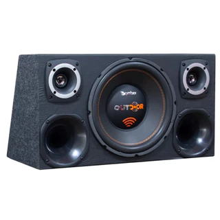 Som Automotivo Completo Caixa Trio Dutada Bomber Subwoofer 12 Polegadas Grave Subgrave Gravão Tweeter Driver Corneta