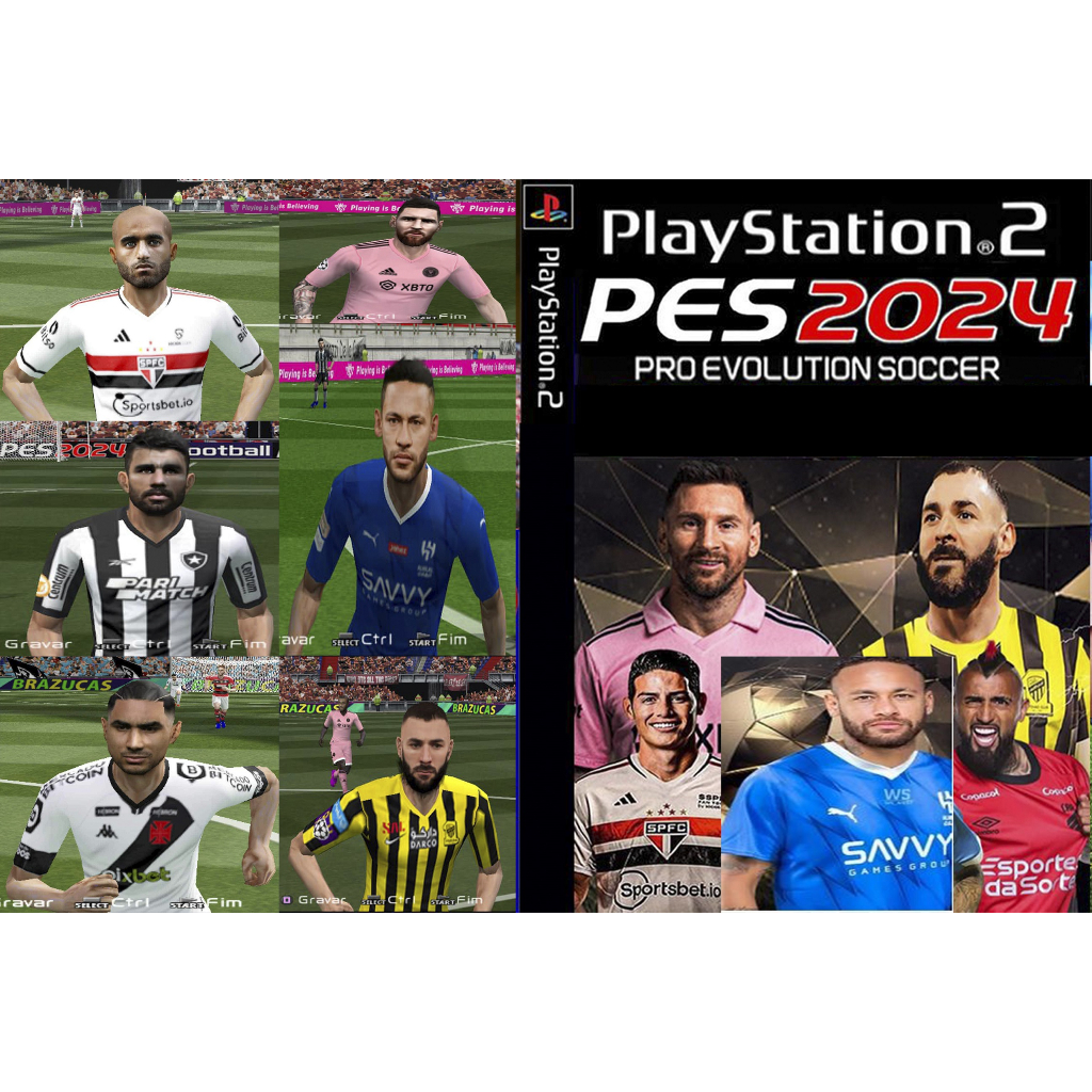 Pes Brazucas 2017/2018 OUTUBRO PS2