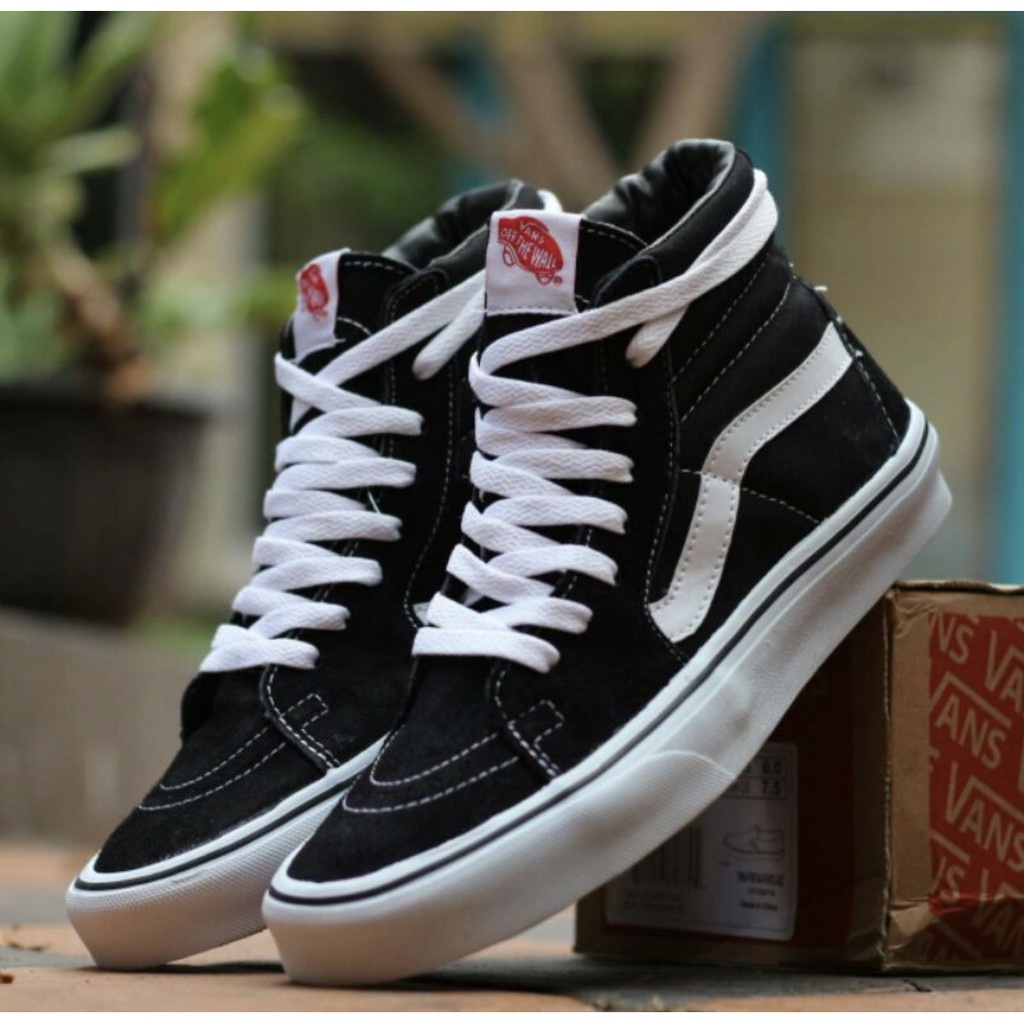 Vans cano alto preto feminino sale