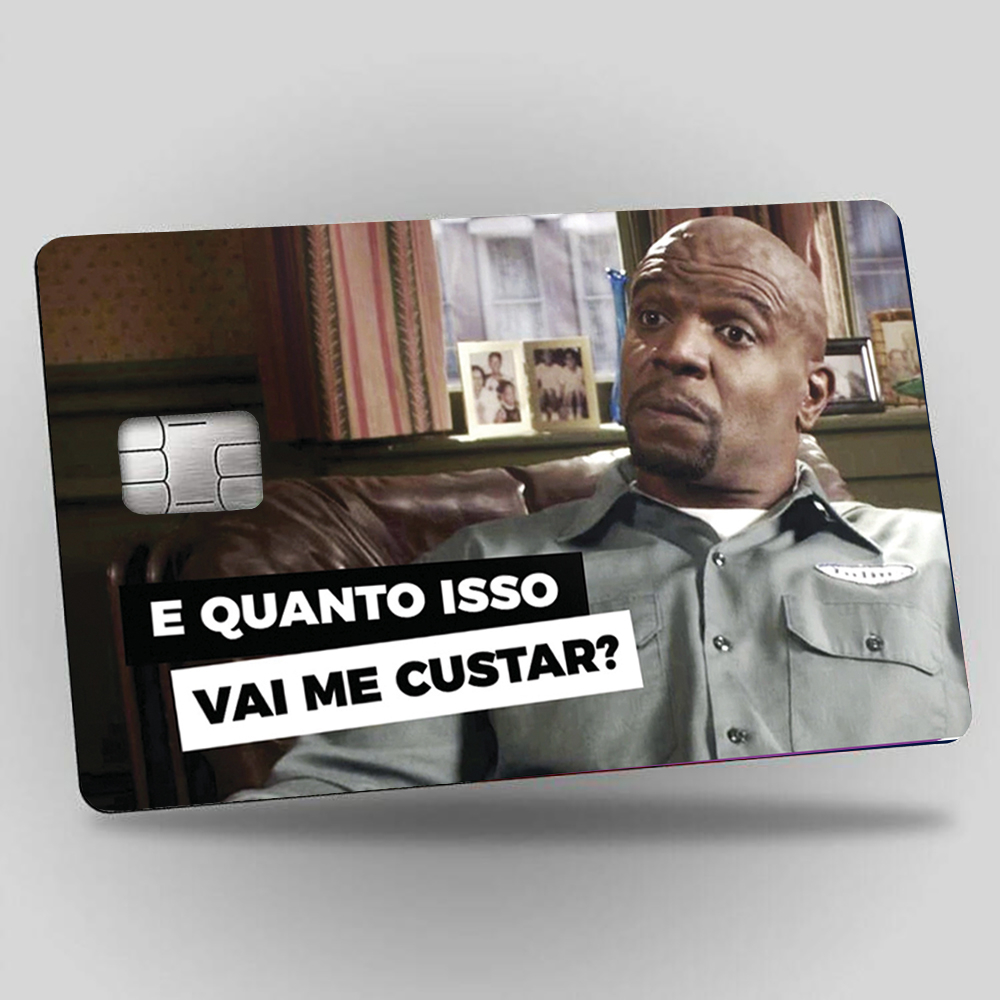 Adesivo para Cartão de Credito Julius Classico E quanto isso vai me custar ? Debito Credito Vale Refeição Pelicula Proteção Skin