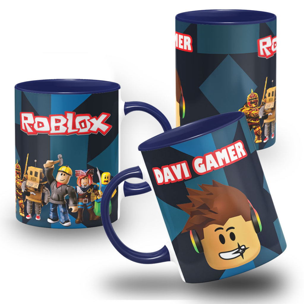 ARTE PARA CANECA ROBLOX COM O NOME EMILY - ELEMENTOS INFLADOS 3D