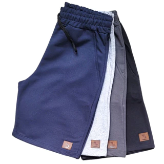Bermuda de Moletom Masculina com amarração e elástico Shorts Calção Masculino Academia