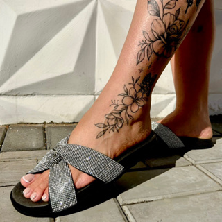 PAPETE FEMININA BIRNK STRASS BIRKEN BRILHO VERÃO 2023 2024 LUXO (MARCELA)