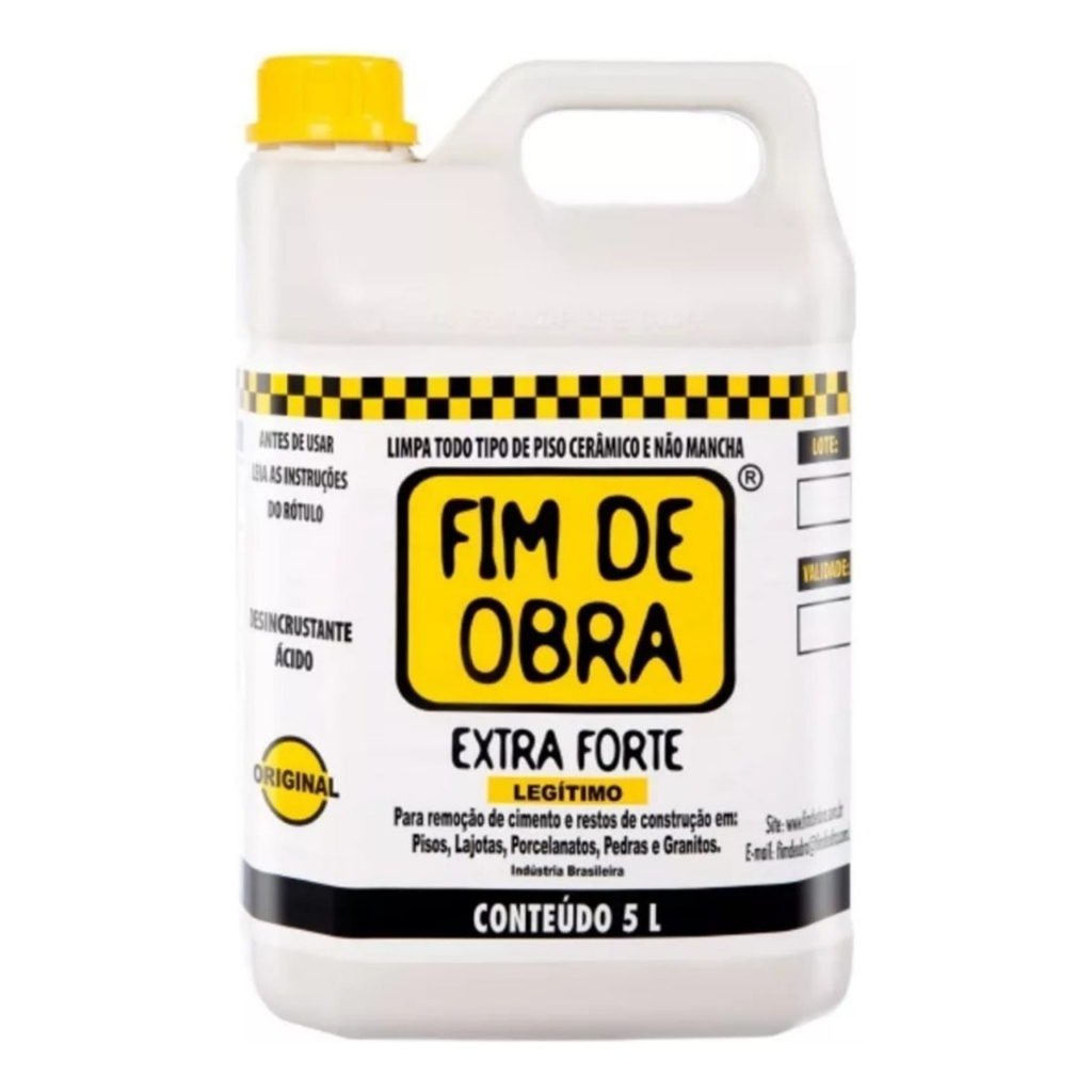 Produto Remove Restos De Construção - Fim De Obra 5 Litros