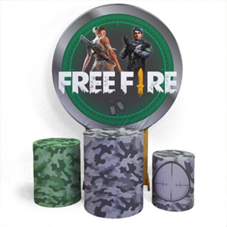 Kit Capa Painel + Trio Cilindros Free Fire 02, Loja