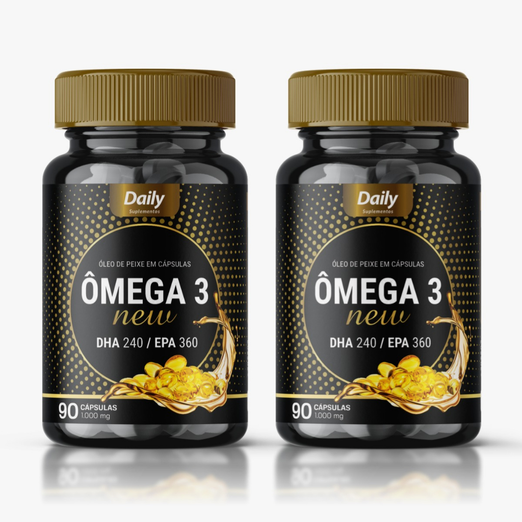 Suplemento Óleo de Peixe Omega 3 Para Memoria Anti Inflamatorio 90 ...