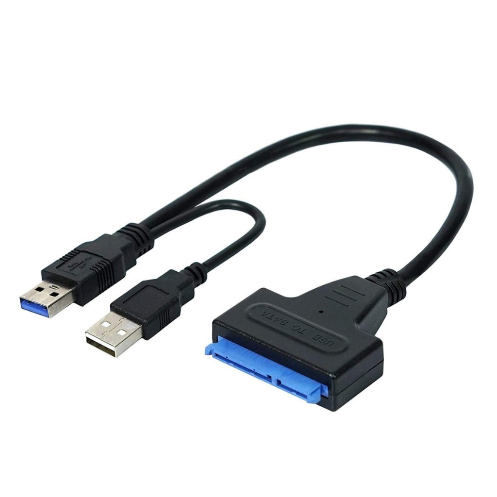 Cabo Conversor de HD Sata 2,5" e 3,5" para USB 3.0.