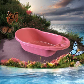 Banheira Bebe 30 litros Resistente em Oferta na Shopee