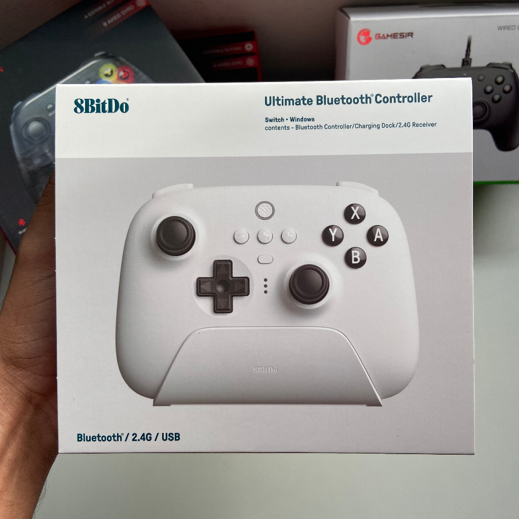 8BitDo-Controlador De Jogos Sem Fio Ultimate C 2.4G Para PC Windows 10 , 11  , Deck De Vapor Raspberry Pi Android Vender Como Bolos Quentes 2023 Novo