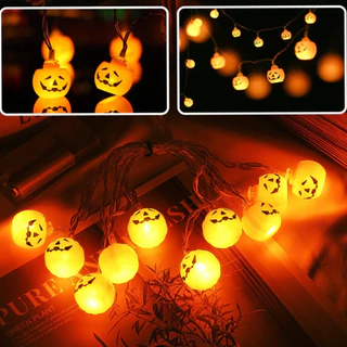 Luminária De Led Varal Decorativo Halloween Dia Das Bruxas Decoração Ambiente Varal De Led 2 Metros