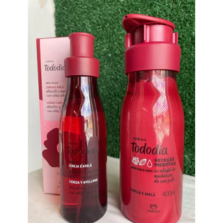 Cereja e Avelã Hidratante 400ml + Body Splash 200ml Natura Tododia-Escolha uma Variação