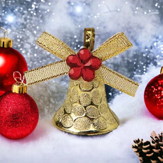 Kit 6 Sinos Enfeites Pendente Para Árvore De Natal.