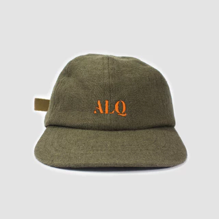 Boné Six Panel de Linho Verde ALQ skateboarding