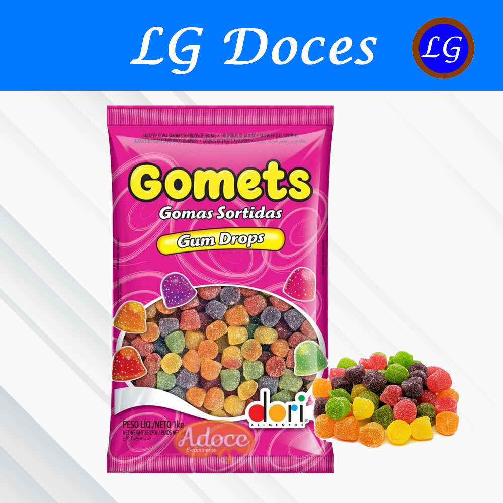 Bala de Goma Sortidas Gomets 700g/1kg - Dori | Shopee Brasil