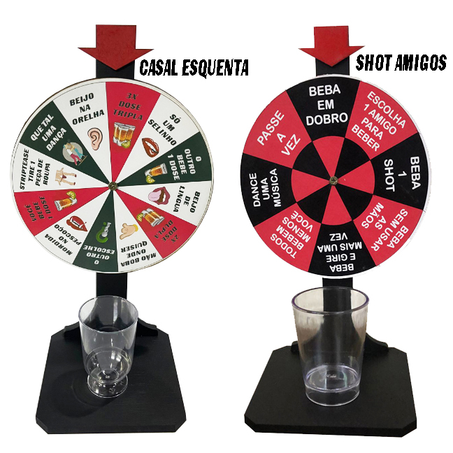 Roleta de Shot Bebida Tequila Festa Beber Drink Amigos