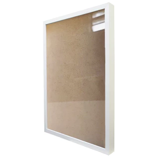 Moldura Quadro Caixa 3cm A2 42x60cm Foto Poster Ilustração com Vidro - Várias Cores