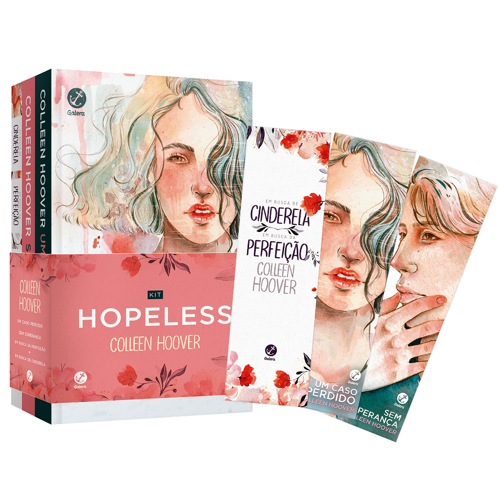 Kit Hopeless | 3 Livros + Marcadores | Um Caso Perdido, Sem Esperança e ...